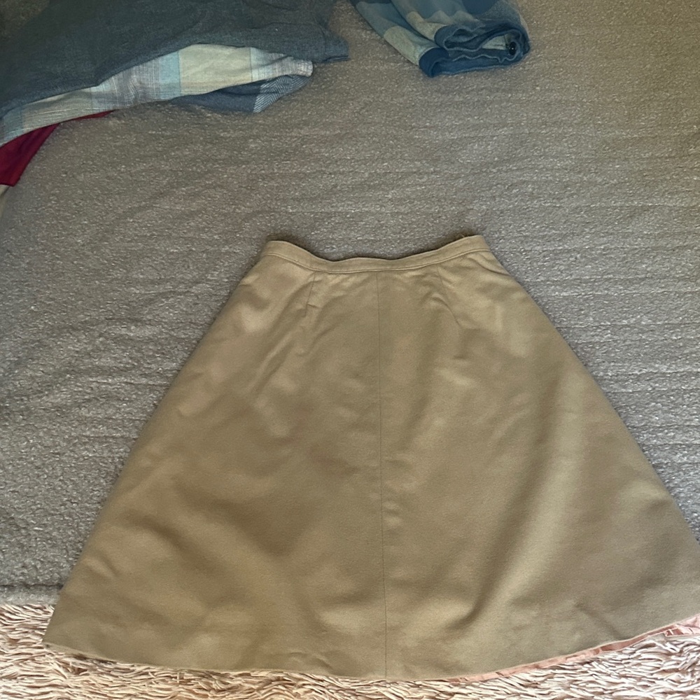 Pendleton A-Line Skirt in Tan